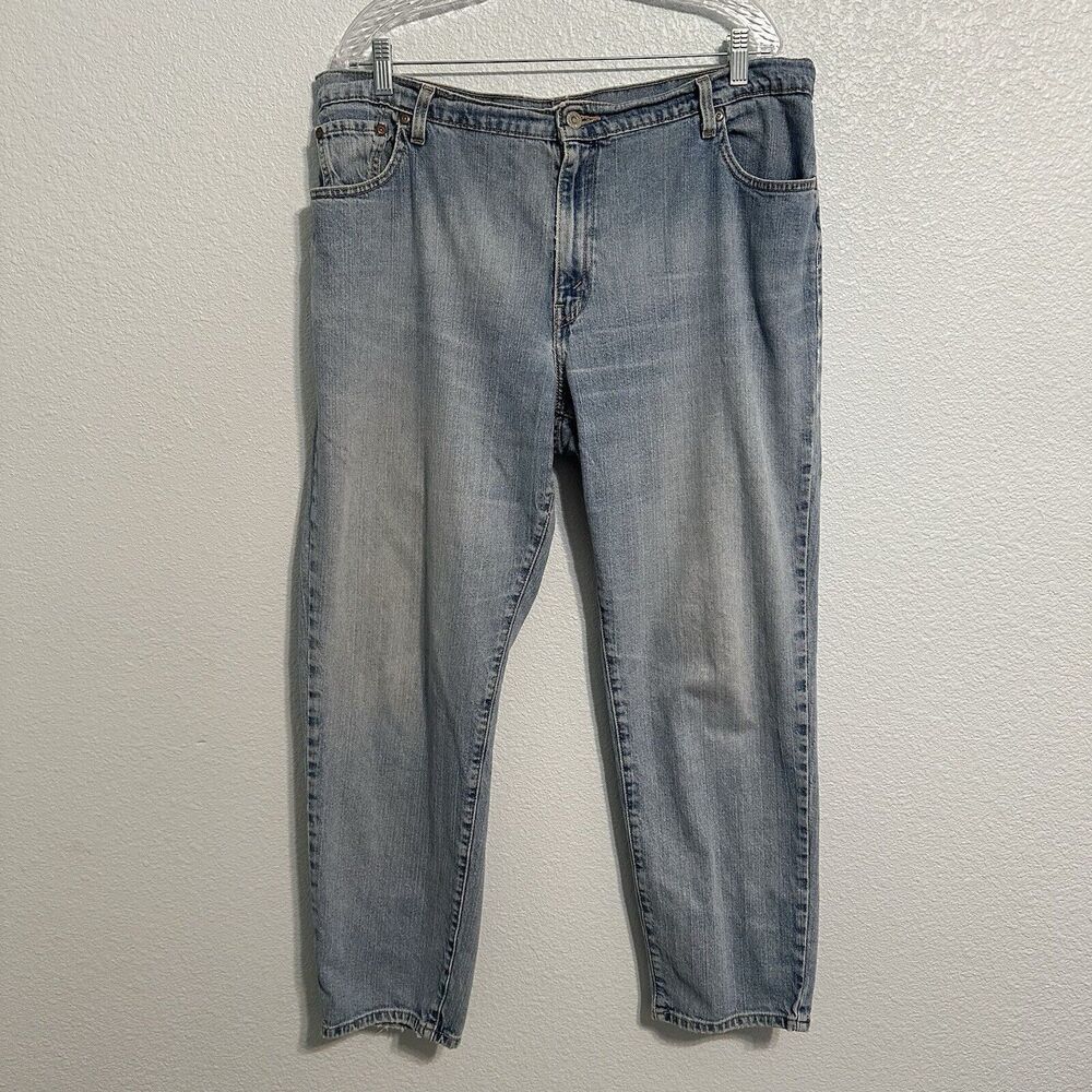 Levi's 550 Jeans Women's Size 18 M Relaxed Tapered High Rise Blue Denim